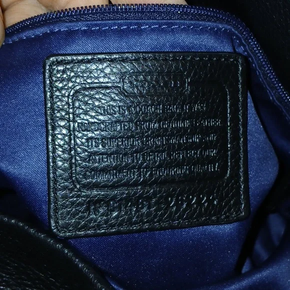 Coach Black Leather Women's Bag - Picture 13 of 16